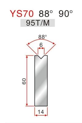 YS70 88° Durable Press Brake Single V Die for Bending Sheet Metal