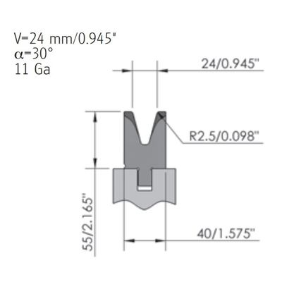 High Toughness Press Brake Die Press Brake Tooling 500mm Bottom Die