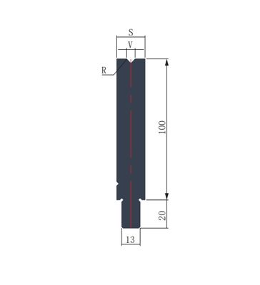 WAY100.86 V6 Single V Die For Wila Type Press Brake 86 Angle