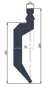 WAL200.86.R1 European Press Brake Punch Tooling With 86 Angle 42CrMo