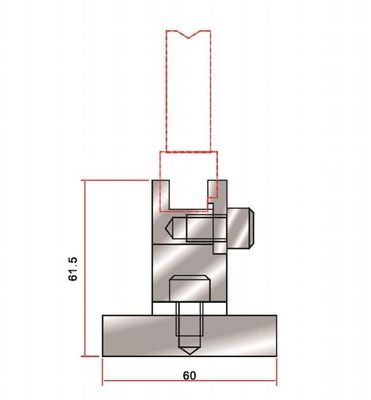 Adjustment Press Brake Die Holder YS40.14 For Bending Machines